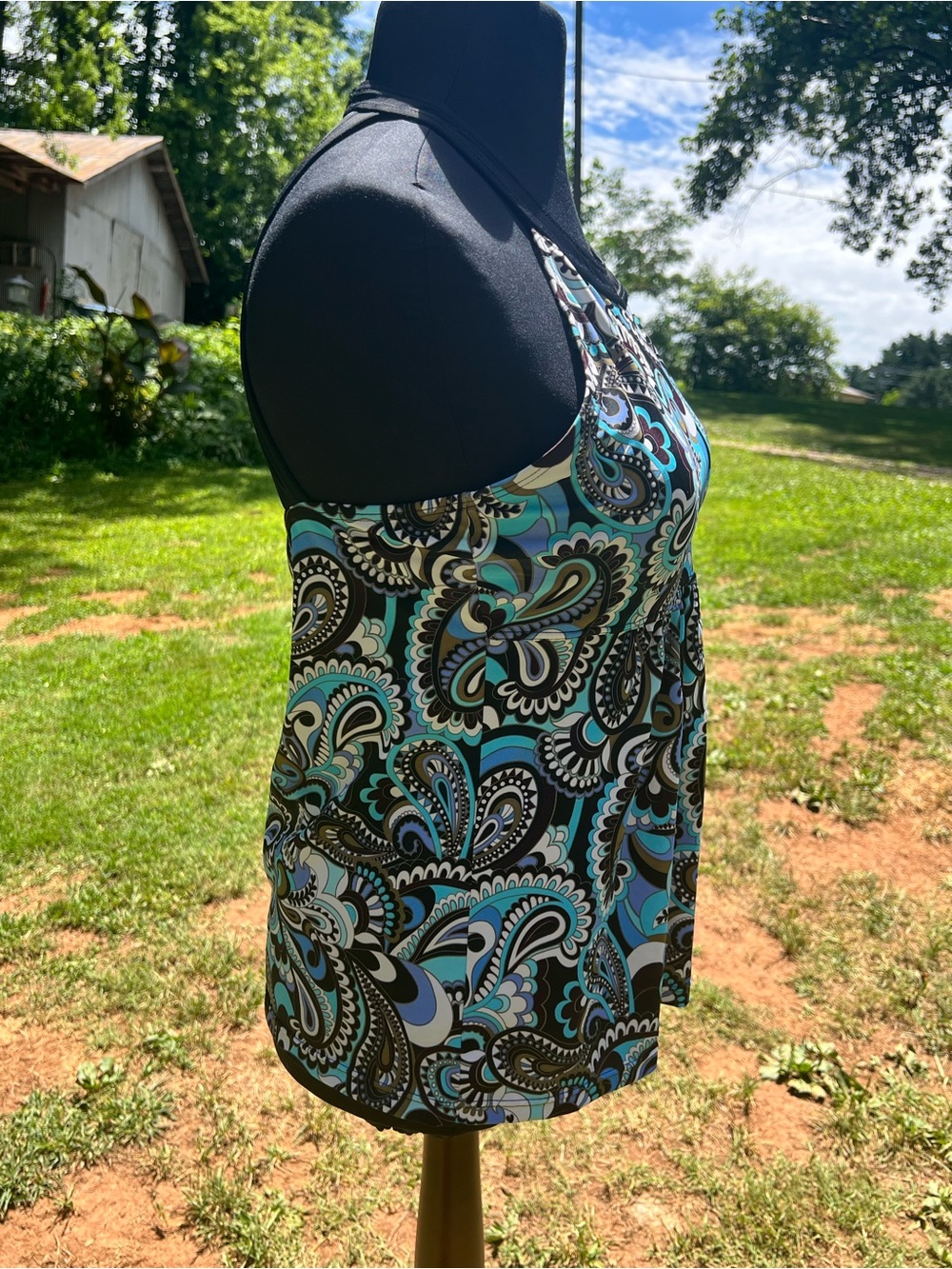 Women’s Paisley Bathing Suit Top (16) - Picture 2 of 5